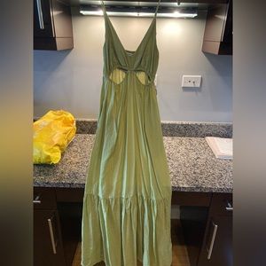 Green lightweight summer dress